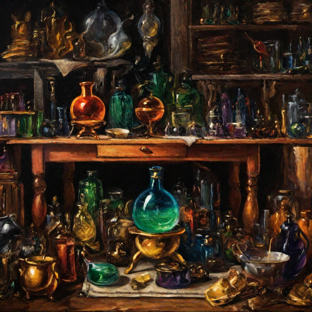 (masterpiece, best quality:1.2), Alchemy Table