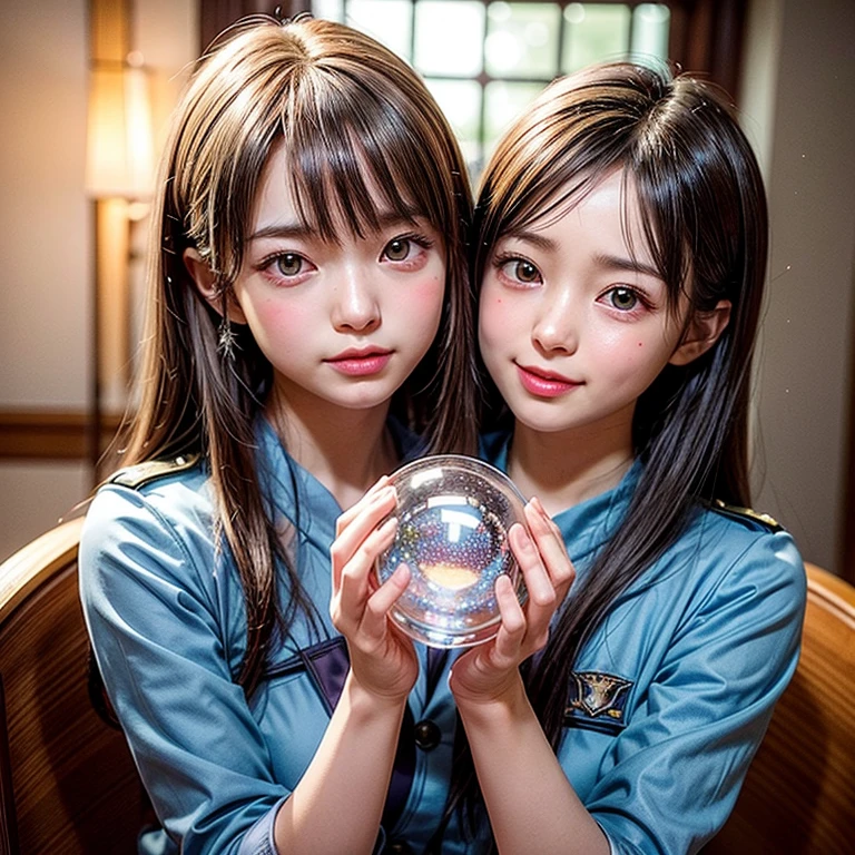 NSFW, 8k, High-level, absurd, masterpiece, best quality, primitive, very detailed CG, very detailed wallpaper, perfect lighting, Extremely detailed (((The personifying " Roy Mustang " as a Little Girl))), MysticSight, Tyndall effect, Tyndall scattering, Studio gray background with (many Dazzling RainbowColor particles BokeH:1.28), (RoundlyButts, ThighGap), (Exposed:0.4), (Assfocus with looking ahead), BREAK (NOGIZAKA face variations) Extremely Detailed very KAWAII face variations, perfect anatomy, Childish, captivating gaze, elaborate detailed Eyes with (sparkling highlights:1.28), long eyelashes、Glossy RED Lips with beautiful details, Coquettish tongue, Rosy cheeks, Radiant PearlSkin with clear transparency . { (Dynamic LifeLike expressions:1.4) | :d) }, (large eyes:-1) .
