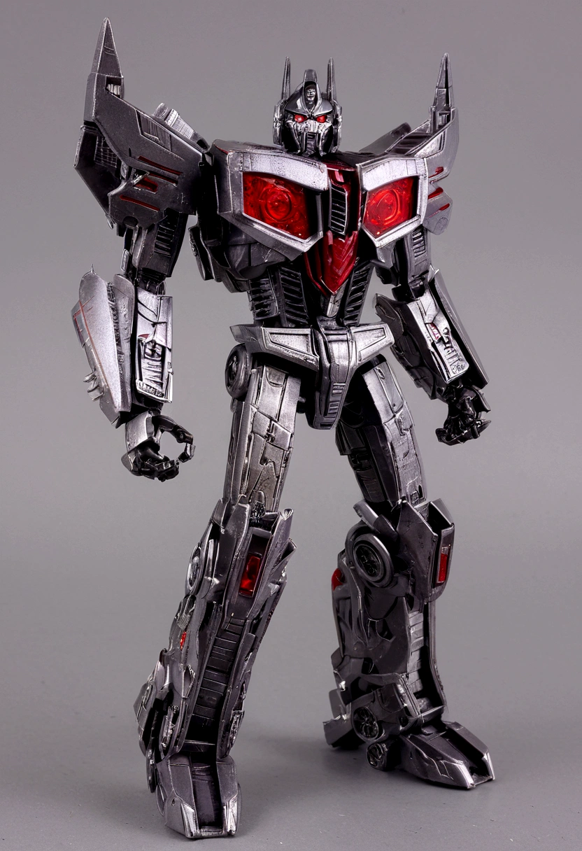 Transformers, red metal colour, as decepticons, Megatron, red eyes,