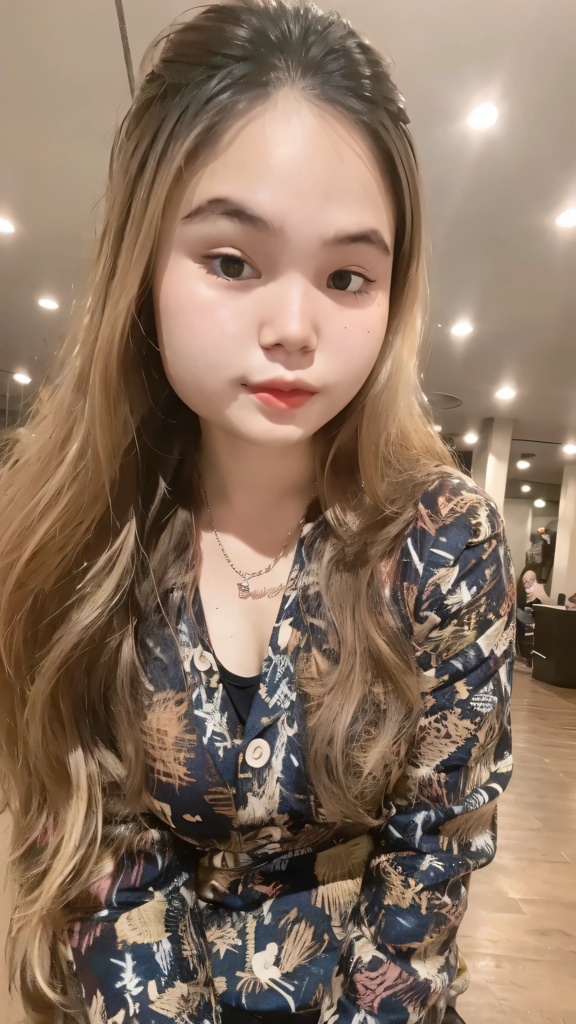 a cute girl with highly detailed eyes and face, realistic face, long brunette hair with bangs, smaller and flat chest, small waist, beautiful thighs, , whole body portrait, (best quality,4k,8k,highres,masterpiece:1.2),ultra-detailed,(realistic,photorealistic,photo-realistic:1.37), photography, cinematic lighting, warm colors, intricate details, dynamic pose