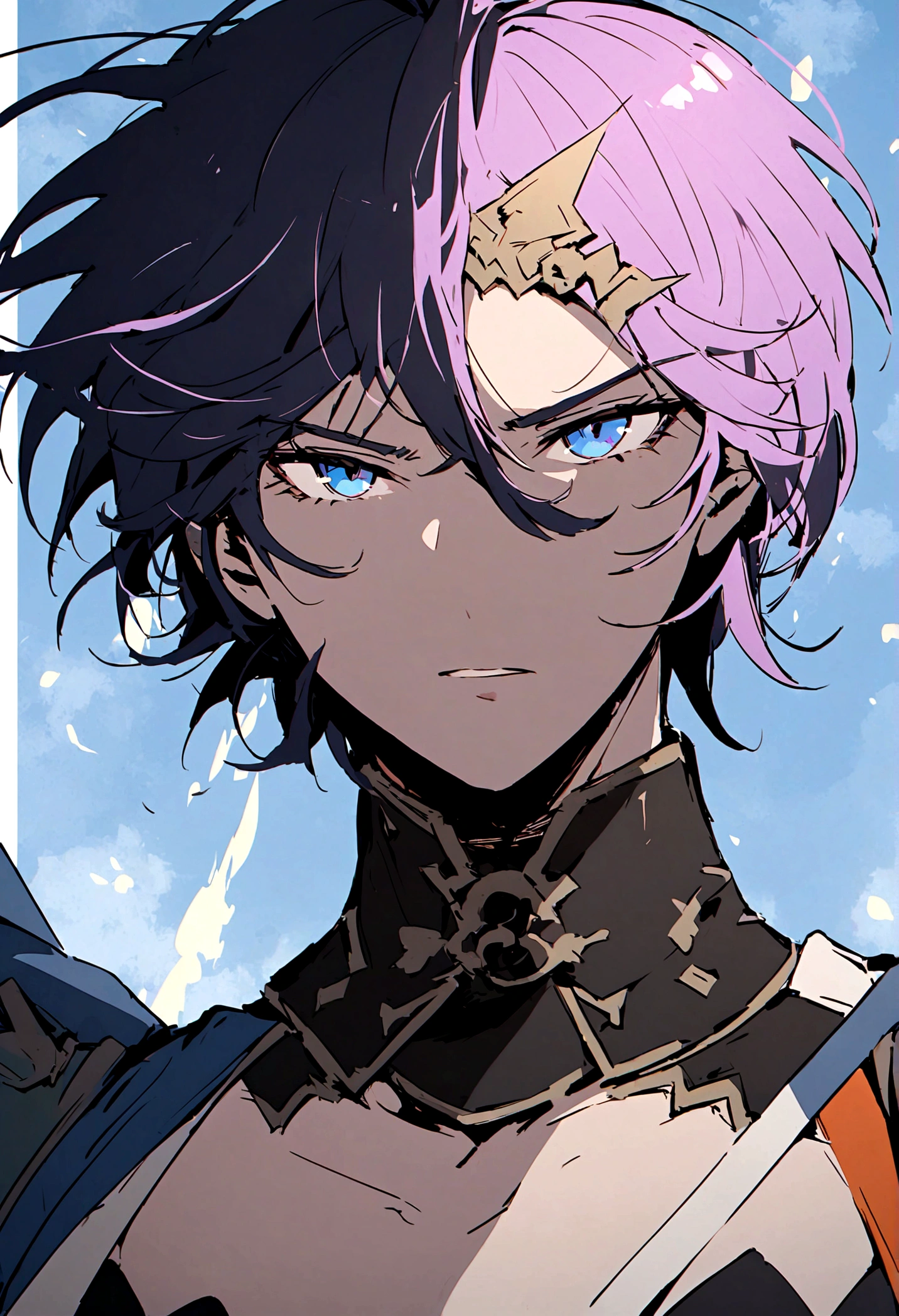 Bruxa.com longos cabelos negros.um cajado na sua mao.Evocando uma bola de fogo azul.magica.2d.rosto bem detalhado.roupas sexy.bem detalhado.estilo anime.