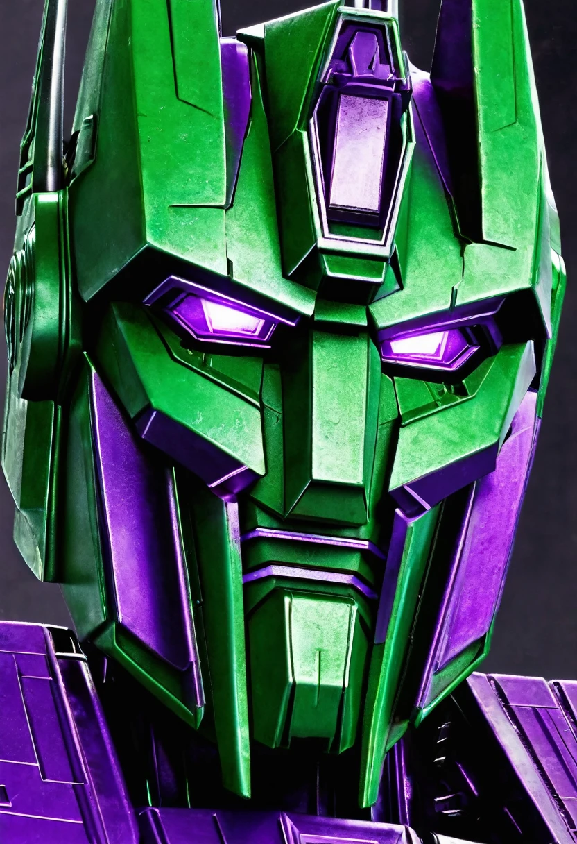 Transformers, decepticons, green purple metal colour, villain,