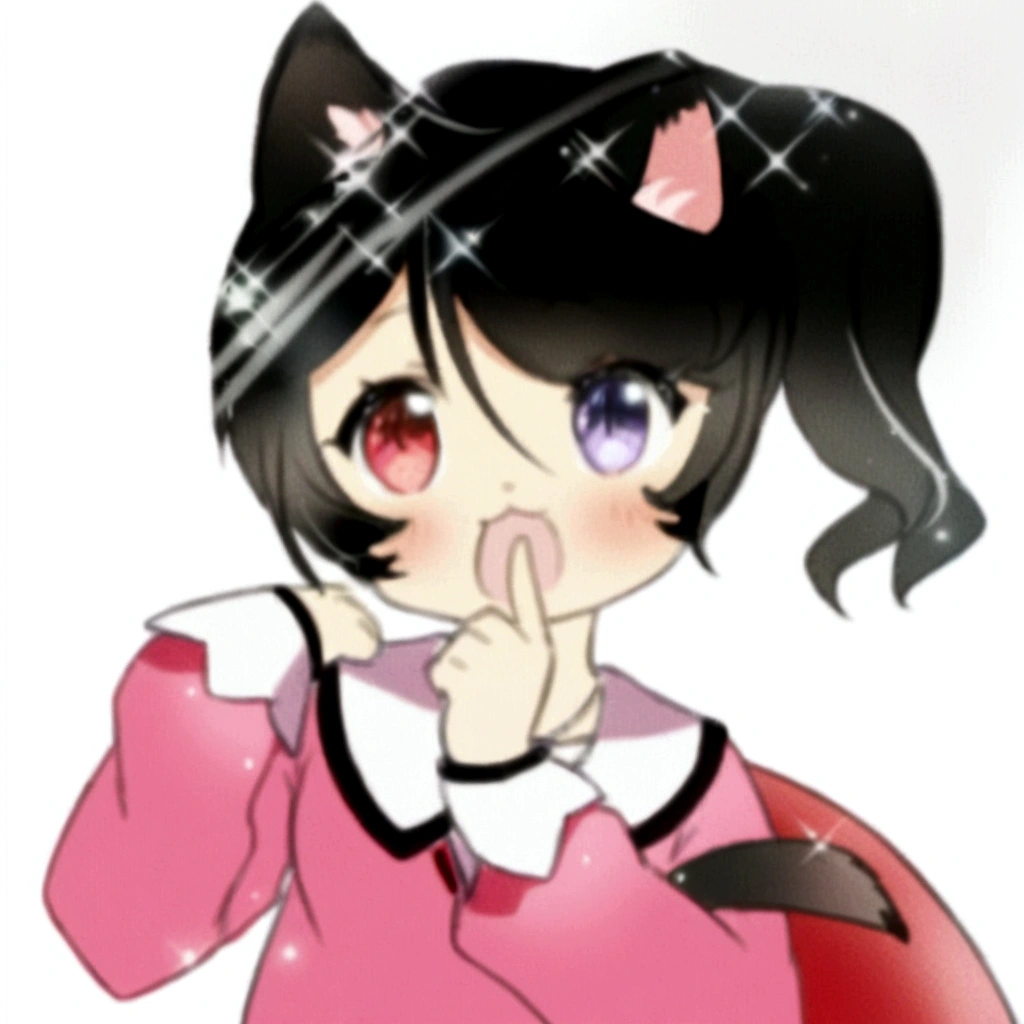 anime girl with black hair and pink dress holding a finger up, cute anime catgirl, anime catgirl, anime girl with cat ears, nekomimi, anime cat, beautiful anime catgirl, very beautiful anime cat girl, very beautiful cute catgirl, cute anime style, cute!! chibi!!! catgirl, in anime style, in an anime style