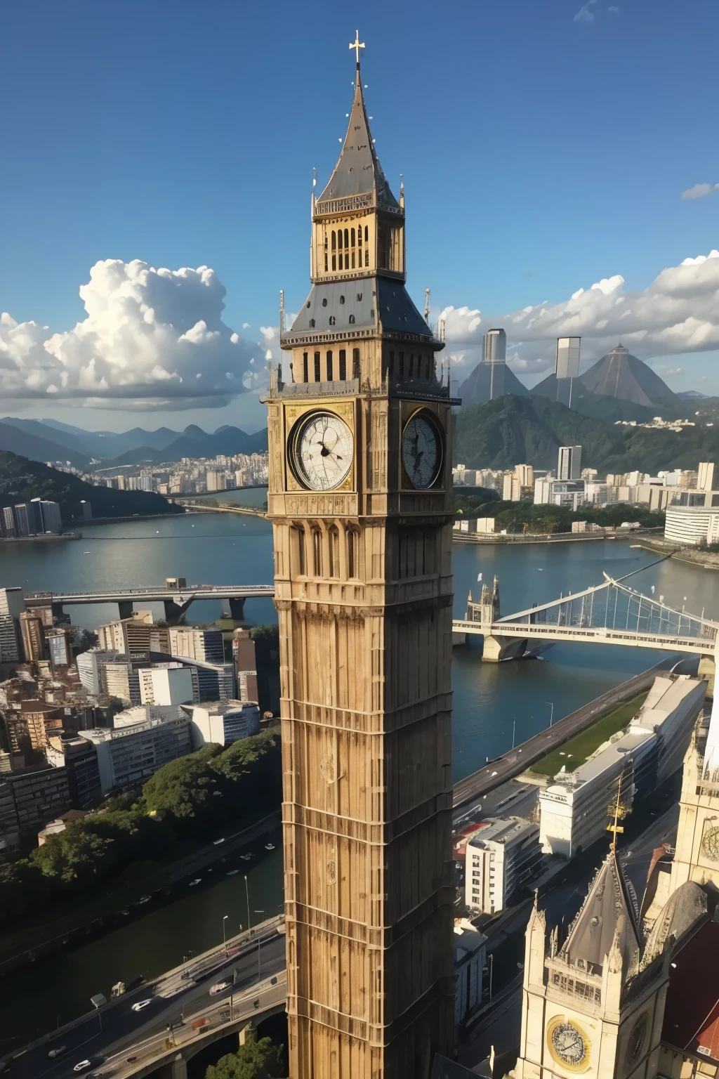 ((melhor qualidade)), ((Foto)), (detalhado), O Big Ben, no centro da cidade do Rio de Janeiro