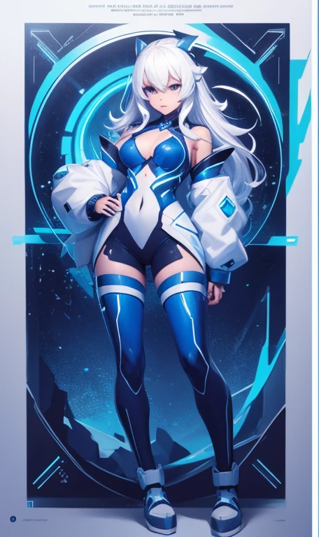 (high-res, vivid colors), blue bird alien, detailed feathers, sparkling eyes, alien landscape, vibrant colors, surreal atmosphere, glowing lights, otherworldly features, intricate patterns, dreamlike scenery, Arctic Frost Ranger: A suit featuring icy blue and frosty white hues, accented with snowflake patterns and frost crystals. This Ranger commands the power of ice and cold, with abilities such as creating blizzards, forming ice constructs for defense, and freezing enemies in their tracks.