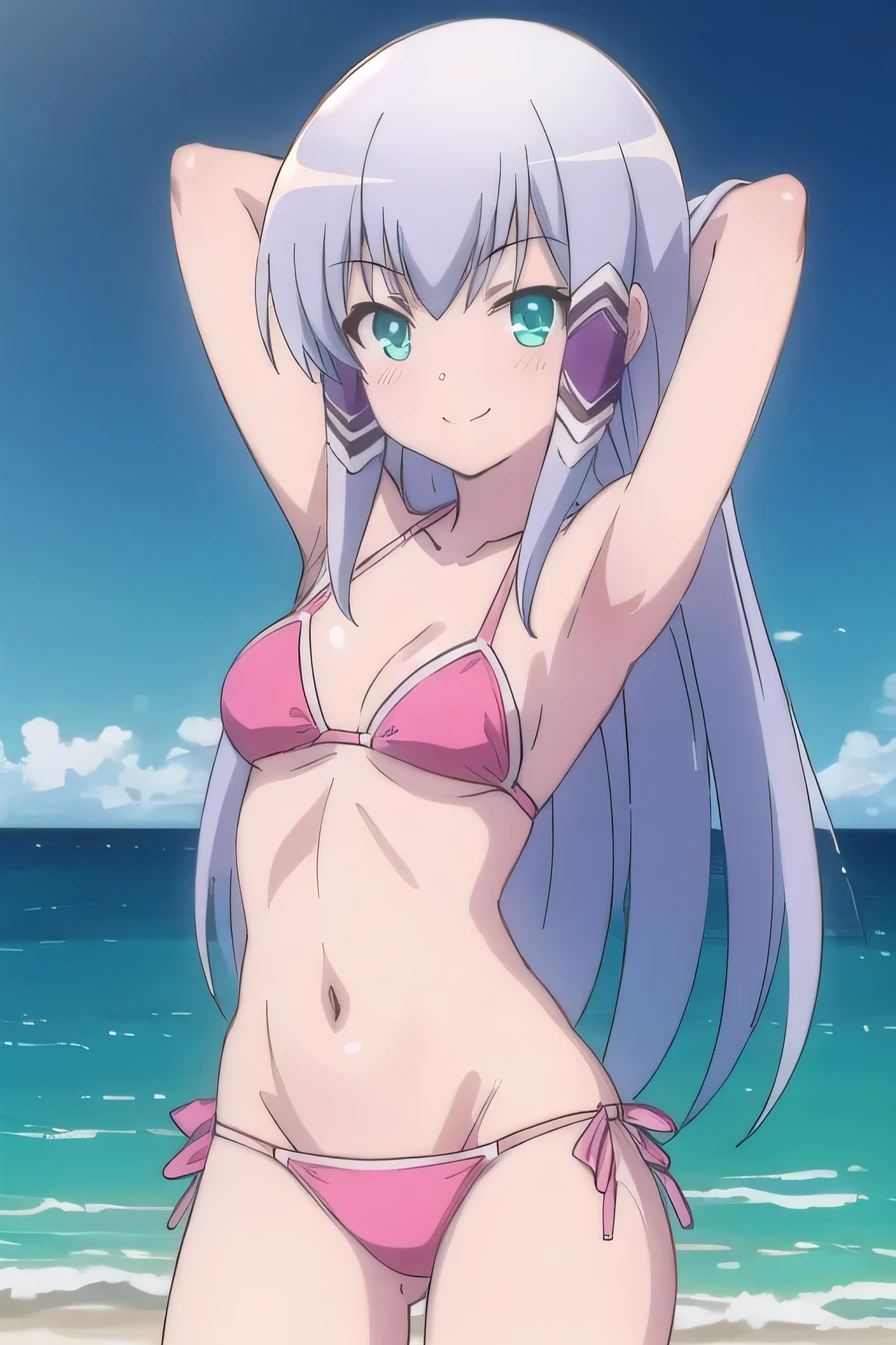 (1 girl), (((Velzard de tensei shitara slime datta ken))), Ela tem pele clara, olhos da cor de diamantes azuis e longos, reluzente, cabelo branco perolado, extending to the waist, She wears a blue star-shaped pendant and a gold headband., (wears a very short black bikini), seios grandes, thin arms, (barriga musculosa), (((pernas musculosas))),(Standing), (sorriso frio), cintura fina, bare feet and very detailed, beautiful feet and well-shaped toes, (foto de corpo inteiro), (((night beach scenery with starry sky and blood moon in the sky))), Caudas duplas, olhos vazios, olhos vazios, olhos vazios, eye reflection, olhos brilhantes, mau humor, anime, estilo anime, ray tracing, Cinematic lighting, panorama, Sony FE, UHD, master part, anatomicamente correto, Super Detalhe, alta qualidade, melhor qualidade, high resolution, 16k