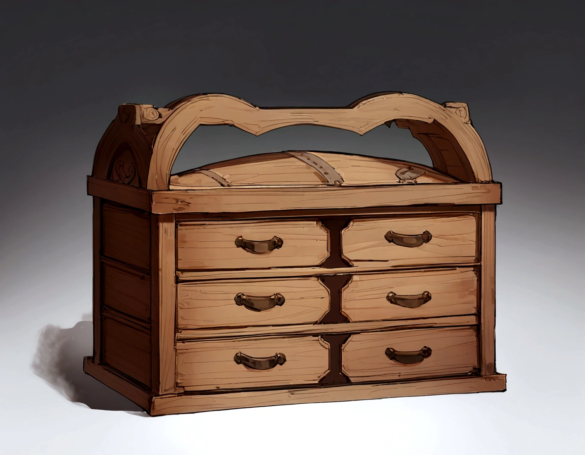 a close up of a wooden box with a handle on a stand, box, gujian, covered chest, 1840, 1 4 8 0 s, 18, ori, 1800, wooden casing, style of guo hua, f50, nanquan, 1  5, 15, 8 k