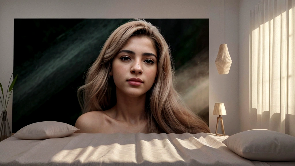 garota (melhor qualidade, 4k, 8K, high resolution, Obra de arte: 1.2), na cama, cabelo loiro, ultra detalhado, (realista, photorealista, photorealista: 1.37),