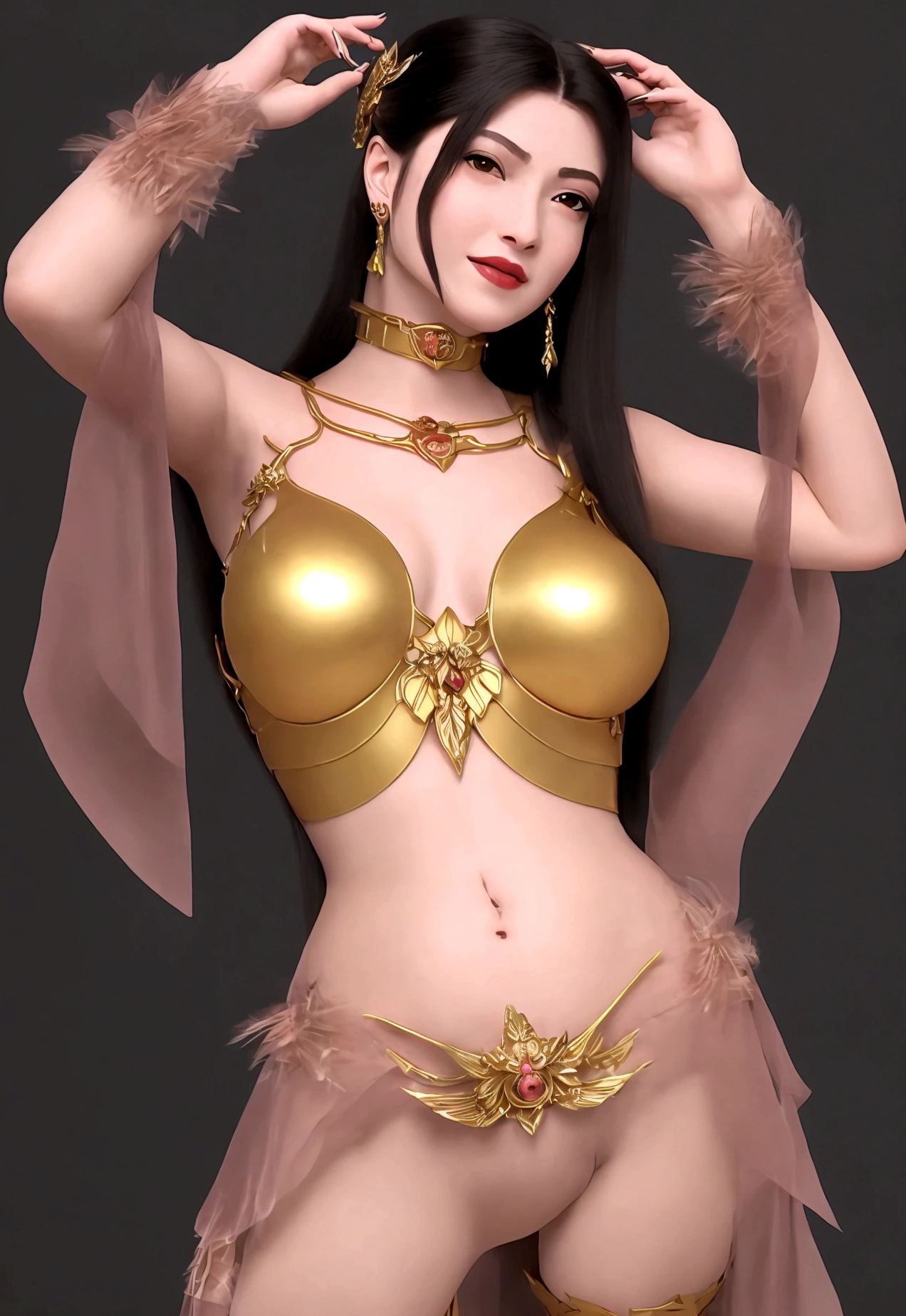 [[[[Tortoise Shell Binding]]]]Fashion model 40 years old [[[[Features]]]], [[[[Seductive expression]]]], [[[[bShoulder]]]], [[[[海莱格Long legs]]]] Black jewel-like eyes, Perfect lips，Perfect Teeth，Perfect skin，Soft headlight，HDR，girl，casual，（Pastel colors：1.2）, milf，Sexy beautiful middle-aged woman wearing a very narrow strap deep V sexy gold women&#39;s armor，深 V Split to navel, 巨Large target山雀充滿了牛奶，Lifting clamps, Gold Deep V Slit Women&#39;s Saint Seiya Armor，Split to navel, Openwork transparent, [[[[Tortoise Shell Binding]]]]，（Wear transparent diapers，Long legs，Sexy crystal slippers1.8），crown, Beautifully patterned hair accessories, Headdress, Purple lips, Thin and beautiful lips,Smile, Bohemian style , Detailed winks and kisses, Detailed background, Super Detail, Clear face , Shoulder-length hair, Beautiful symmetrical face, Large target, Round eyes are very beautiful and delicate,Gold Deep V Slit Women&#39;s Saint Seiya Armor ，Split to navel, Mysterious Makeup,Wear a leather skirt， 巨Large target山雀, 巨Large target的乳房, Large target屁股, Flat Belly, Perfect lines and full body curves,Sexy barefoot， Portrait of mature beautiful sexy middle aged woman, Full body portrait。photography，是RAW格式的专业photography，Glamour photos，Portrait Photos，（Practical,photo-Practical:1.37),(masterpiece:1.8),(best quality:1.2),16K,(Blurred background:1.2),(Bokeh:1.2),35 mm:1.2,wide angle,High Angle:1.2