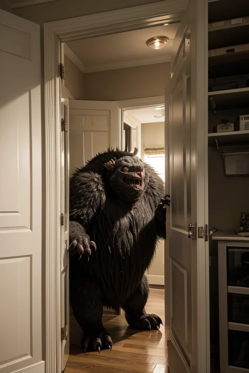 Monster inside the closet 