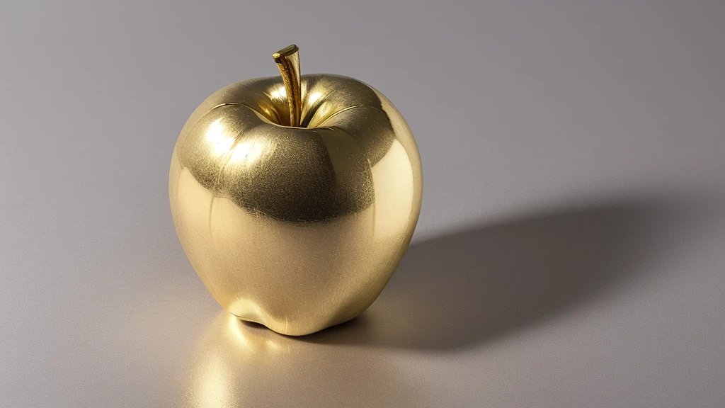 Gold plated apple