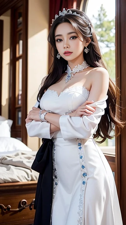 Beautiful girl, white gold royal.