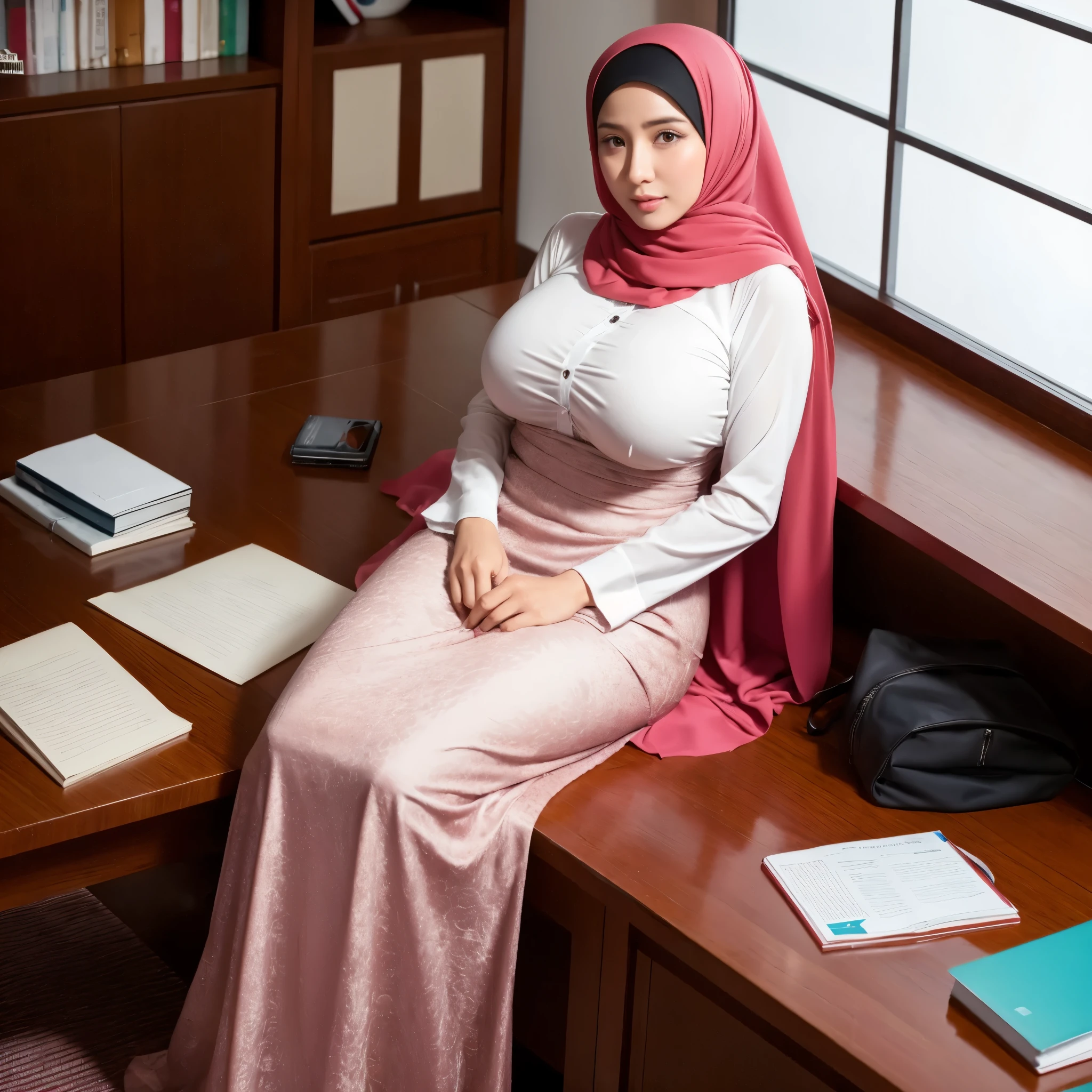 Hijab big breast realistic