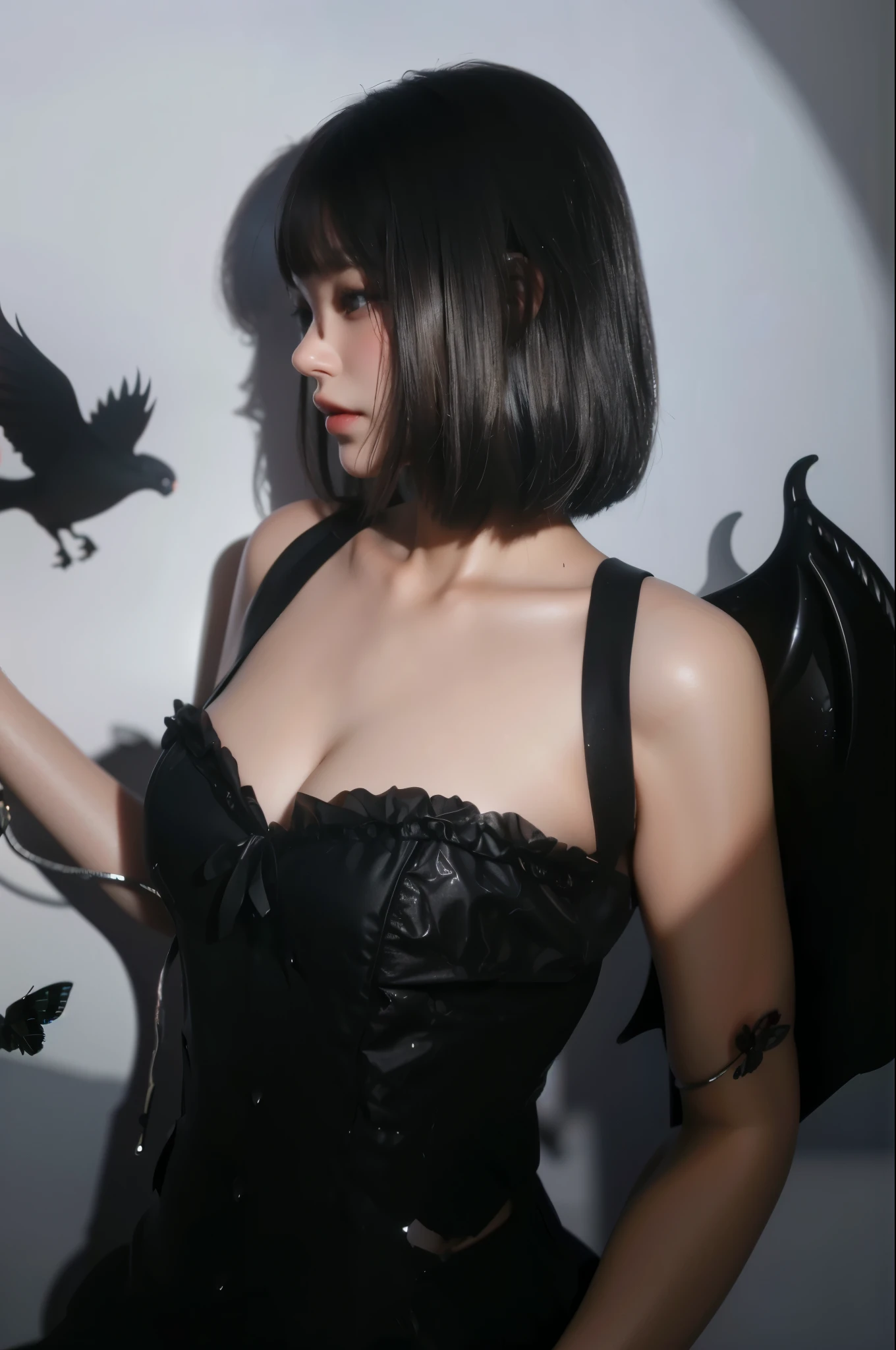 Game Art,CG Animation,Best image quality,Maximum resolution,8K picture quality,(A bust photo),(portrait),(Head close-up),(Rule of Thirds),Unreal Engine 5 rendering works,20 year old girl,((Queen)),The eyes are very detailed,(Large Breasts),Elegance and nobility,Ray Tracing,Game CG,((3D Unreal Engine)),OC rendering reflection mode,4k,Ultra-clear,Translucent lace,Fair and plump figure,Pretty Face,Glossy Gel Coat,身着华贵礼服的Queen,Gorgeous clothing,Luxurious and exquisite jewelry,Colorful makeup,