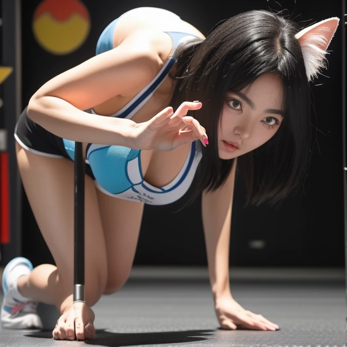 there are three women(動漫Cat girl)Doing push-ups on mat in gym,in the gym,exercise muscle tone,exercise,very intense,Sexy Girls,shutterstock,steroid use,555400831,Against a dark background,high intensity,Soft tones,Suitable for women,Fitness stretching、muscular、exhausted woman,author:Niko Henrichon,動漫Cat girl,可愛的動漫Cat girl,Realistic anime cats,ahegao face,anime style,美麗動漫Cat girl, ahegao, Cat girl, anime style, 白Cat girl,Group photo,Taiwanese girl 18 years old with baby face and big breasts動漫綜合,Multiple animal races,Fully anthropomorphic(human body,Face,Animal ears,Beast tail,Big boobs),(((a lot of,Big boobs,Beauty)),a lot of,Big ,Beauty,humor,天馬行空的imagination,quirky style,Cartoon creatures,Crazy combination,chaotic scene,,creativity,Art,mixed species inspiration,Pokemon style,Love to play、whimsical、Colorful、Playful、imagination、Mysterious atmosphere、Cute characters、unique design、((fictional animals))、eye-catching、Attention to detail、Colorful、expressiveness、Entertainment、Unconventional、Stimulate、various kinds,animal diversity,harmonious relationship,peaceful coexistence,animal world,Art表現,Beautifully illustrated creatures,Amazing fusion,hybrid animals,Unusual biological pairings,((口袋妖怪Art風格)),數碼寶貝關鍵Art,杉森健Art,Maki Haku,位圖Art,釋放imagination,charming depiction,Case,Interesting visual storytelling,Rich creativity,Wonderful composition,自然的Art靈感,迷人的Art作品,Rich narrative,whimsical的故事,Playful的詮釋,富有imagination的設置,獨特的Art表達,Lively and dynamic,images full of energy,stunning details,精心製作的Art品極品