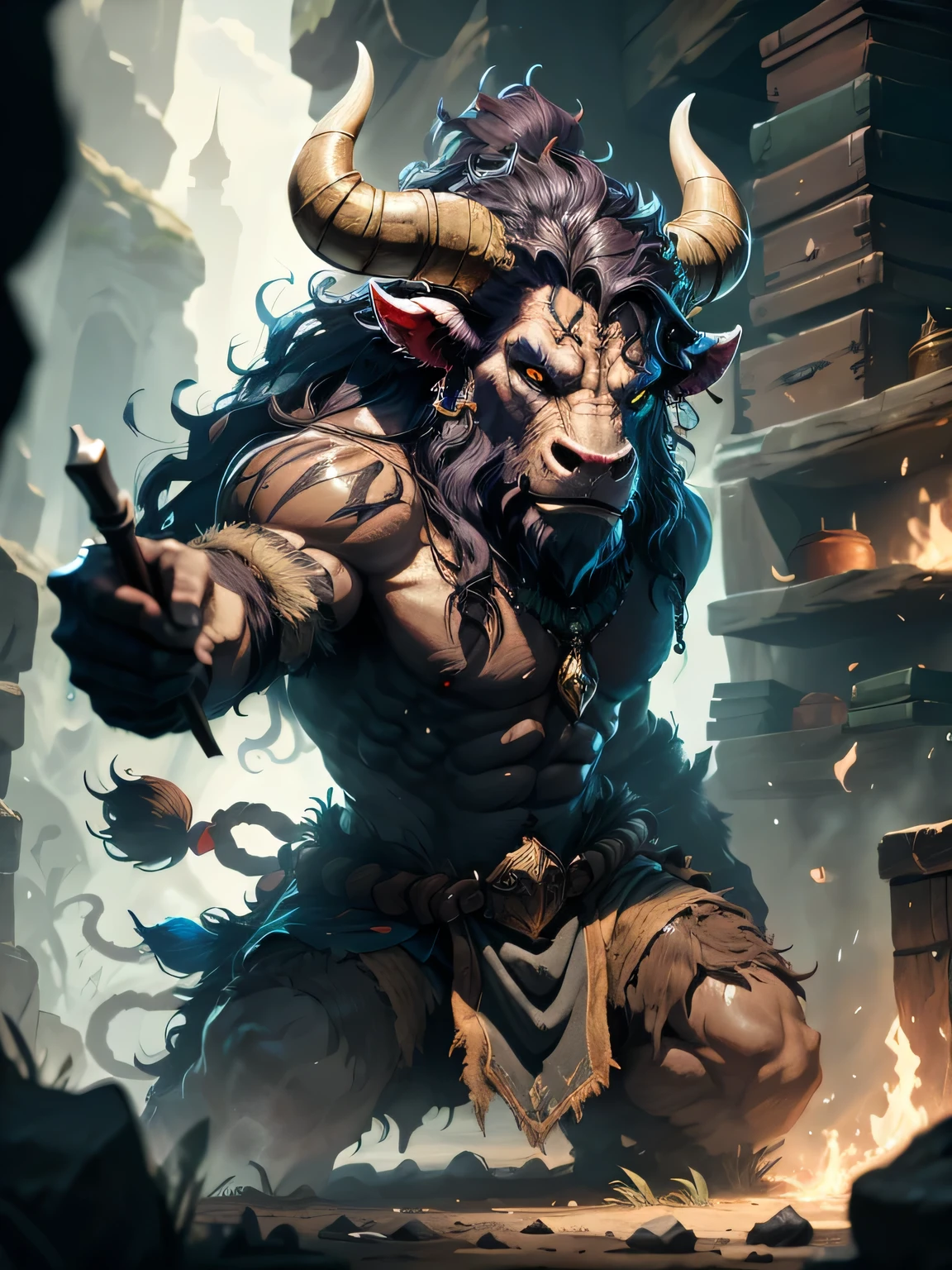 a Minotaur in ded world