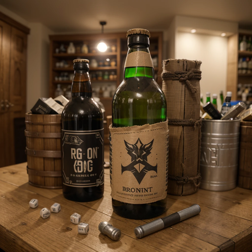 a bottle, rpg item game bottle