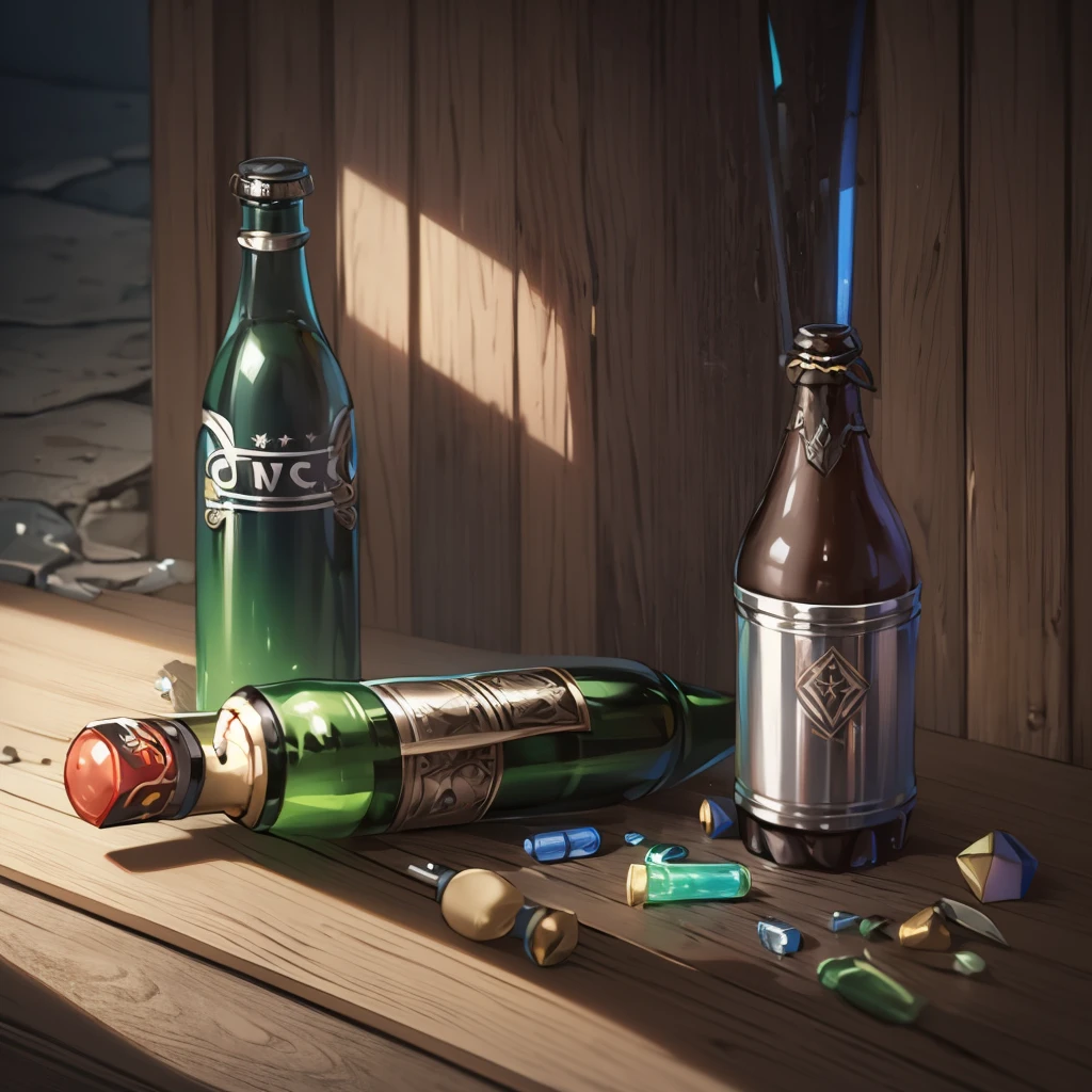 a bottle, rpg item game bottle