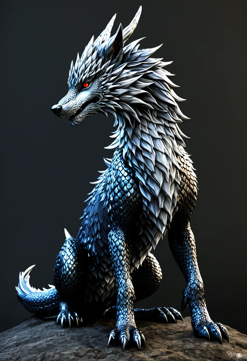 The dragon that like a wolf