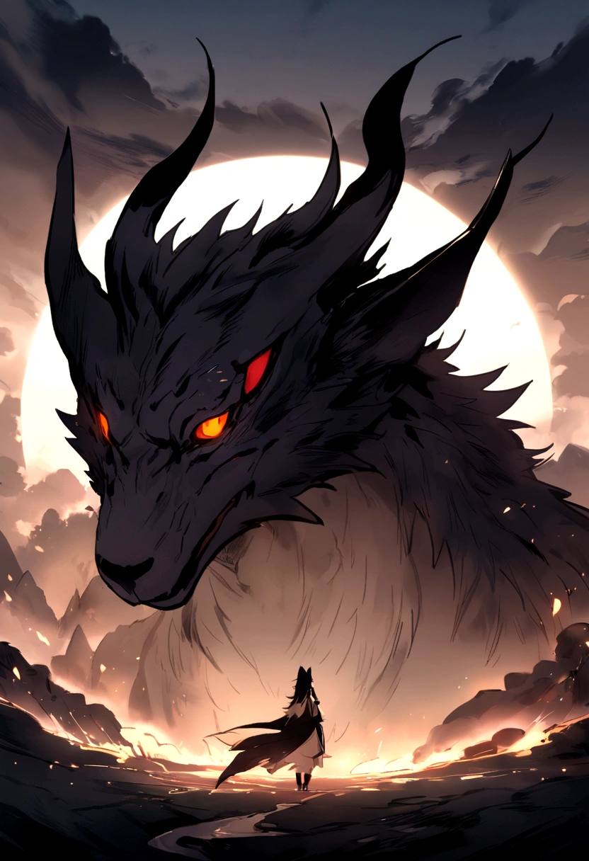 The dragon that like a wolf with dark type