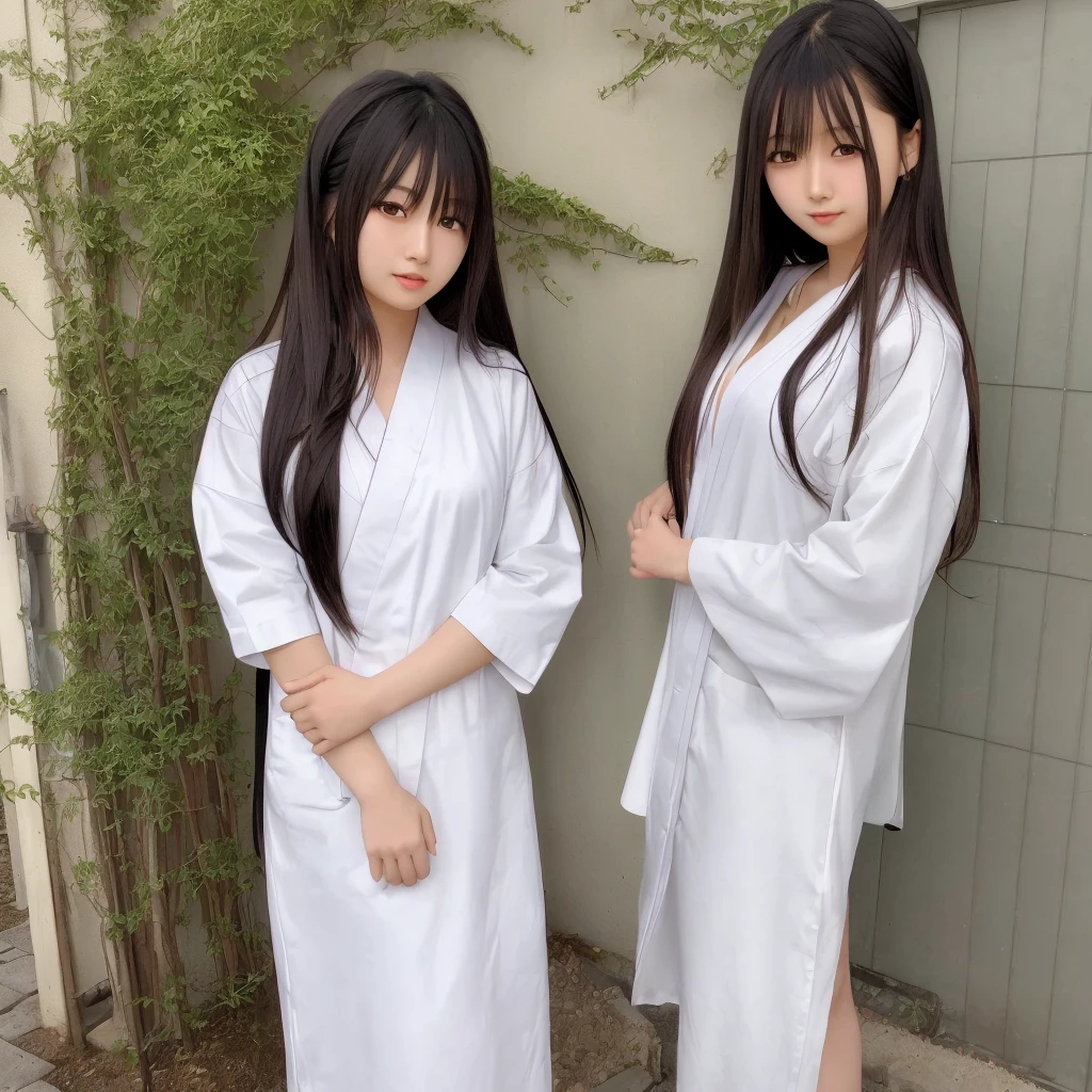 arafed asian woman with long hair and white shirt looking at camera, realistic young gravure idol, beautiful japanese girls face, Yoshitomo Nara, kimi takemura, japanese model, young pretty gravure idol, girl cute-fine-face, cute natural anime face, young gravure idol, portrait of a japanese teen