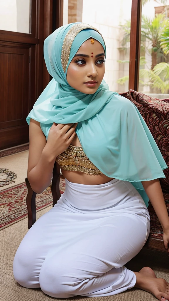 Hindu queen convert to islam wearing hijab.