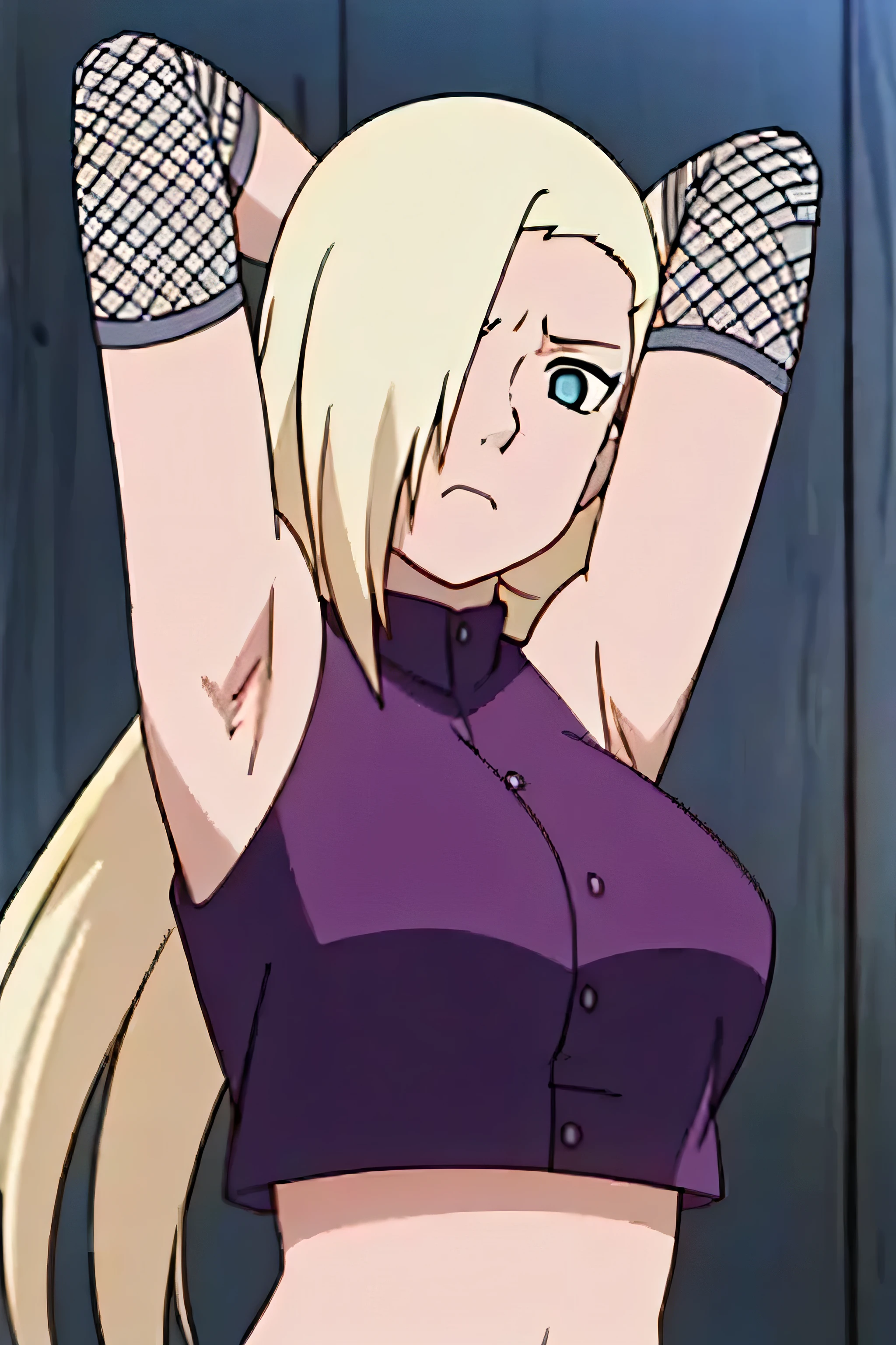 armpits,arms up,showing armpits,arms behind head, tired,exhausted
