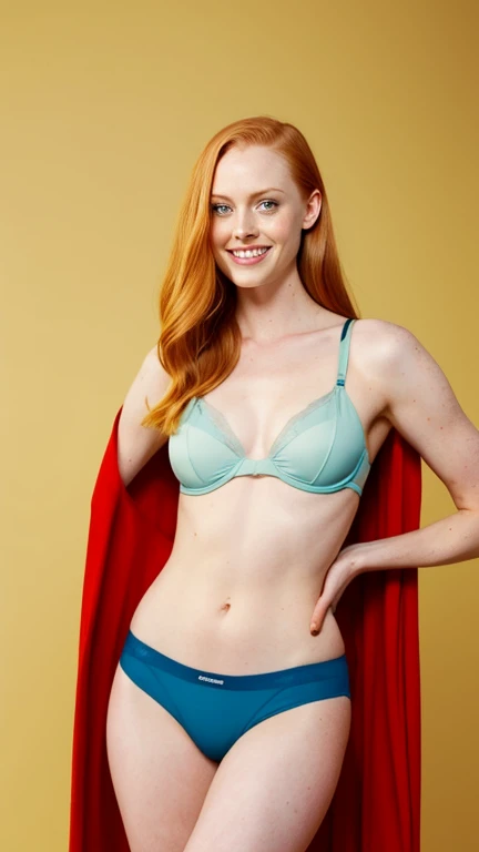 Taissa Farmiga dressed in a colorful bra and pants and a sexy smile.