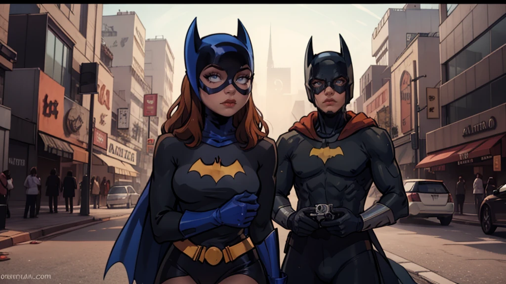 Obra de arte, Foto ultrafina, batgirl mask, melhor qualidade, ultra high resolution, Fotorrealista, luz solar, retrato de corpo inteiro, inacreditavelmente lindo, dynamic poses, rosto delicado, olhos vibrantes, (vista lateral) , ela usa fantasia futurista do Batman, seios grandes, decote, abaixo do peito, Sitting on top of a building, fundo muito detalhado, fundo de cidade, a noite, olhando para o espectador, 1girl, rosto detalhado, fundo ocupado detalhado, messy, Maravilhoso, Leite branco, pele altamente detalhada, detalhe de pele realista, visible pores, sharp focus, volumetric fog, 8k hd, DSLR, alta qualidade, film grain, Pele clara, fotorrealismo, Lomografia, in a dystopian and sprawling future metropolis, visto de baixo, translucent, fundo cyberpunk, futurista, luzes neon