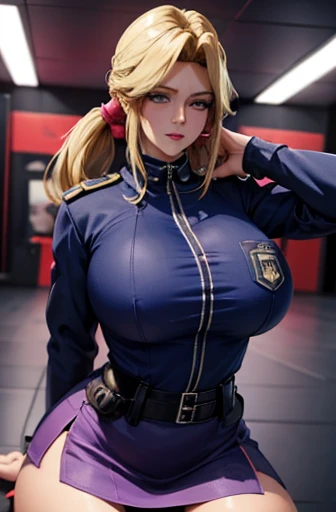 (Purple light-up)(Police Officer,mini skirt,Police Officer帽子)(Your clothes are torn:1.5), The face we're looking for,8k(A kind smile)
woman,Huge ,very red lips,Emphasis on huge breasts:0.8,Big Ass,Thin waist long legs,Green Eyes, Emphasis on huge breasts,Greenish blue eyes 8k(Anime style face:1.3) The facial expression is good,Naughty,,Pole Dance Room:1.3,A soft smile with slightly red cheeks