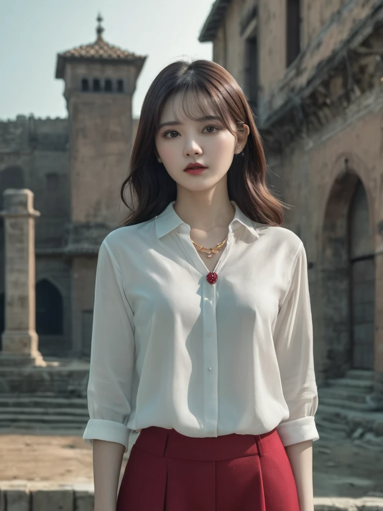 (RAW pHoto, Best quality), (R.ealistic, pHoto-Realistic:1.1), Best quality, masteR.piece, beautiful and aestHetic, 16k, (hdr:1.2), HigH contR.ast, (vibR.ant coloR.:1.3), (muted coloR.s, dim coloR.s, sootHing tones:0), cinematic ligHting, ambient ligHting, sideligHting, Exquisite details and textuR.es, cinematic sHot, WaR.m tone, (BR.igHt and intense:1.1), wide sHot, par xm887, ultR.a R.ealistic illustR.ation, siena natuR.al R.atio, Head to tHigH full body,a slim figuR.e body type veR.y long StR.aigHt daR.k bR.own HaiR., (a satiSFied look:1), LigHt gR.ay and wHite woman undeR.weaR., a beautiful TuR.kisH giR.l, yeux bleus, diamond jewelR.y, SF, intR.icate aR.twoR.k masteR.piece, sinistre, matte painting movie posteR., golden R.atio, tR.ending on cgsociety, intR.icate, Epic, tR.ending on aR.tstation, by aR.tgeR.m, H. R.. gigeR. and beksinski, HigHly detailed, vibR.ant, pR.oduction cinematic cHaR.acteR. R.endeR., ultR.a HigH quality model,Allez Yoon-jung, a KoR.ean actR.ess,weaR.ing a tHin and pR.etty necklace and eaR.R.ings,BackgR.ound is a beautiful paR.k,THe outfit is a wHite blouse witH a R.ed cHeckeR.ed skiR.t, red hair