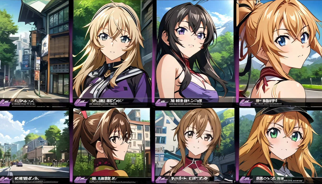 (masterpiece, best quality, hi res:1.2), 1girl, (solo:1.2), pklacey, detailed skin, street, park, trees, grass, backlessclothes, backless dress, purple dress, close-up portrait of an anime heroine full of confidence and mischief of the background of character selection of a group of anime girls with eyes of different colors, kantai collection style, full body, kantai collection gallery, arte oficialwork, personajes de azur carril, arte oficial, chicas de primera linea style, clear and sharp rpg portrait, character selection portrait, Also, 8K!!, Ilustraciones oficiales del anime., chicas de primera linea cg, finos detalles. chicas de primera linea, chicas de primera linea universe