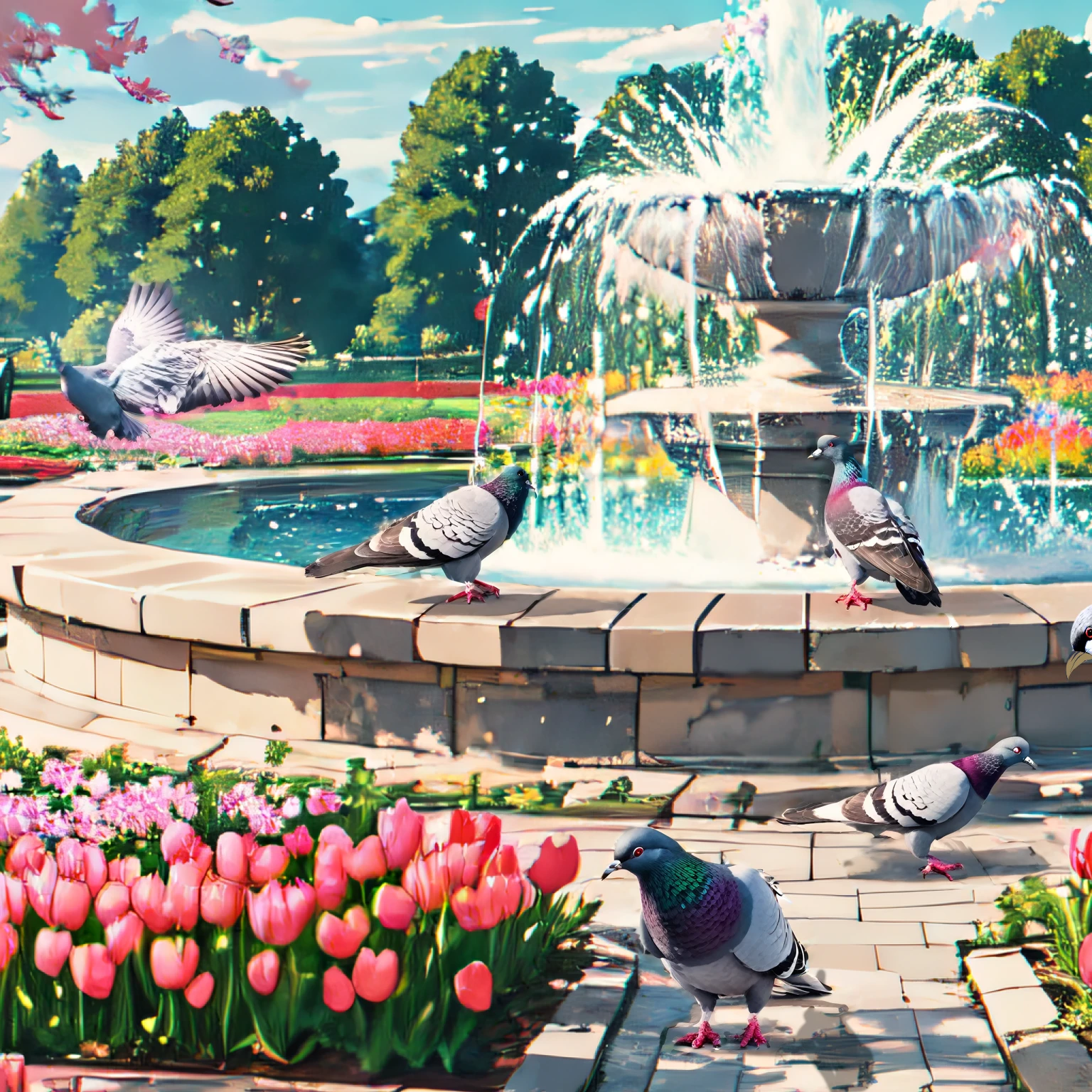 Collage style colorless paint spots, Risograph printing, masterpiece, realism、pigeon, Rock Pigeon Photos, Flying with spread wings、Illuminated by the sun、Conterast Strong、Vibrant, wonderful，highest quality, masterpiecel(1.4),, Textured, detailed, artistic