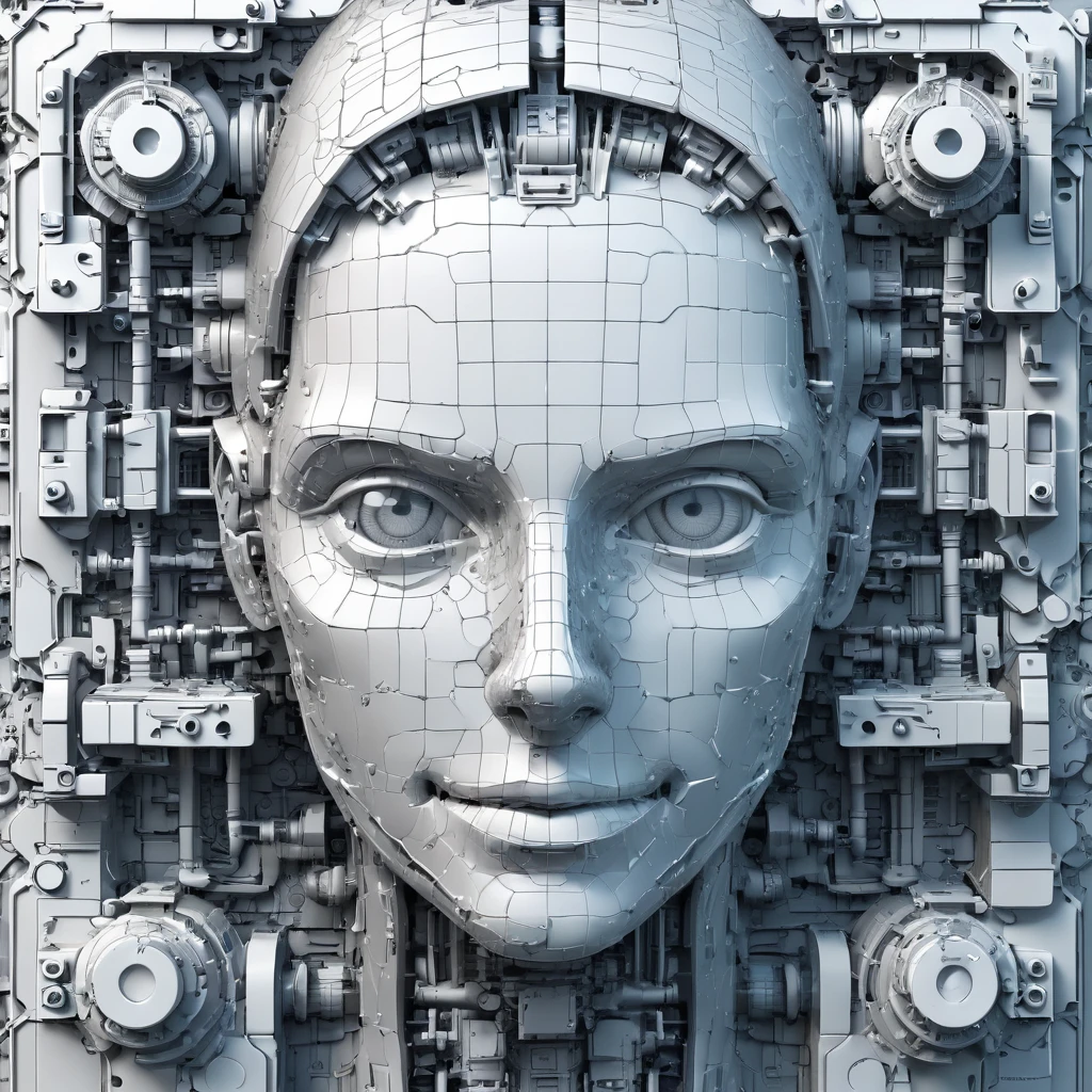 Create an amazing image using the Greebles art style