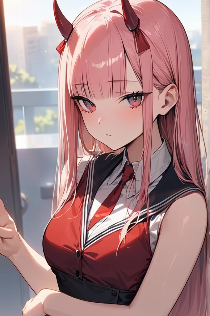 ((Best quality)), ((masterpiece)), (detailed), Zero Two of the favorite in Franks