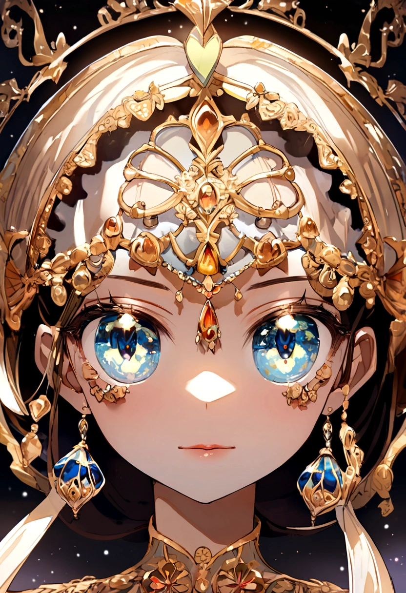 Star girl, face-up lens, full-length lens