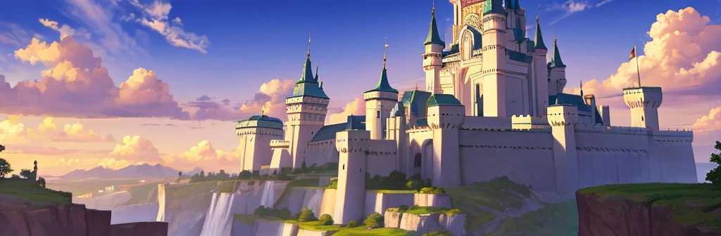 Fantastic scenery,Painting style,Castle in the Sky