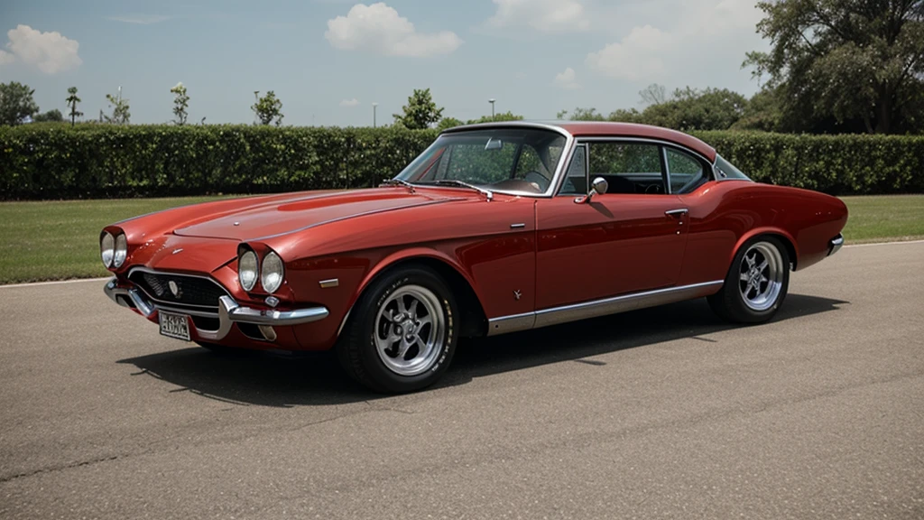 red sports car coupe from the 1960s