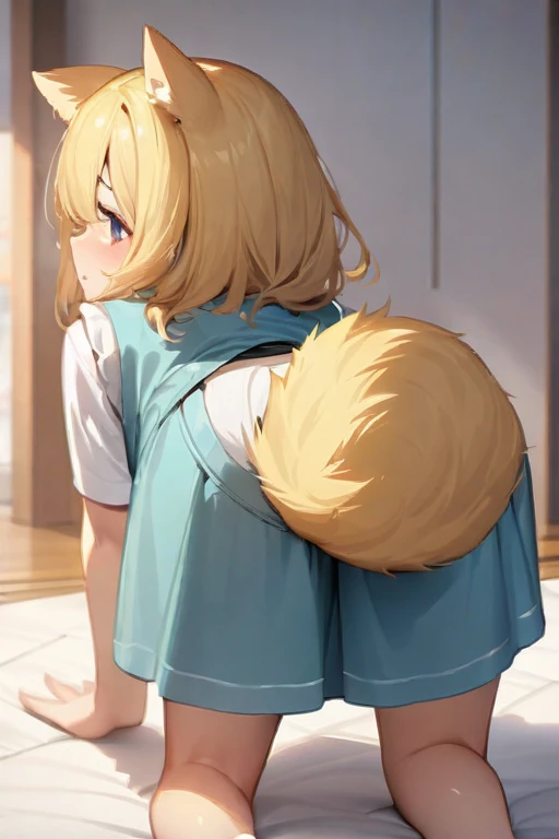 ((Best quality)), ((masterpiece)), (detailed), blonde doggy style
