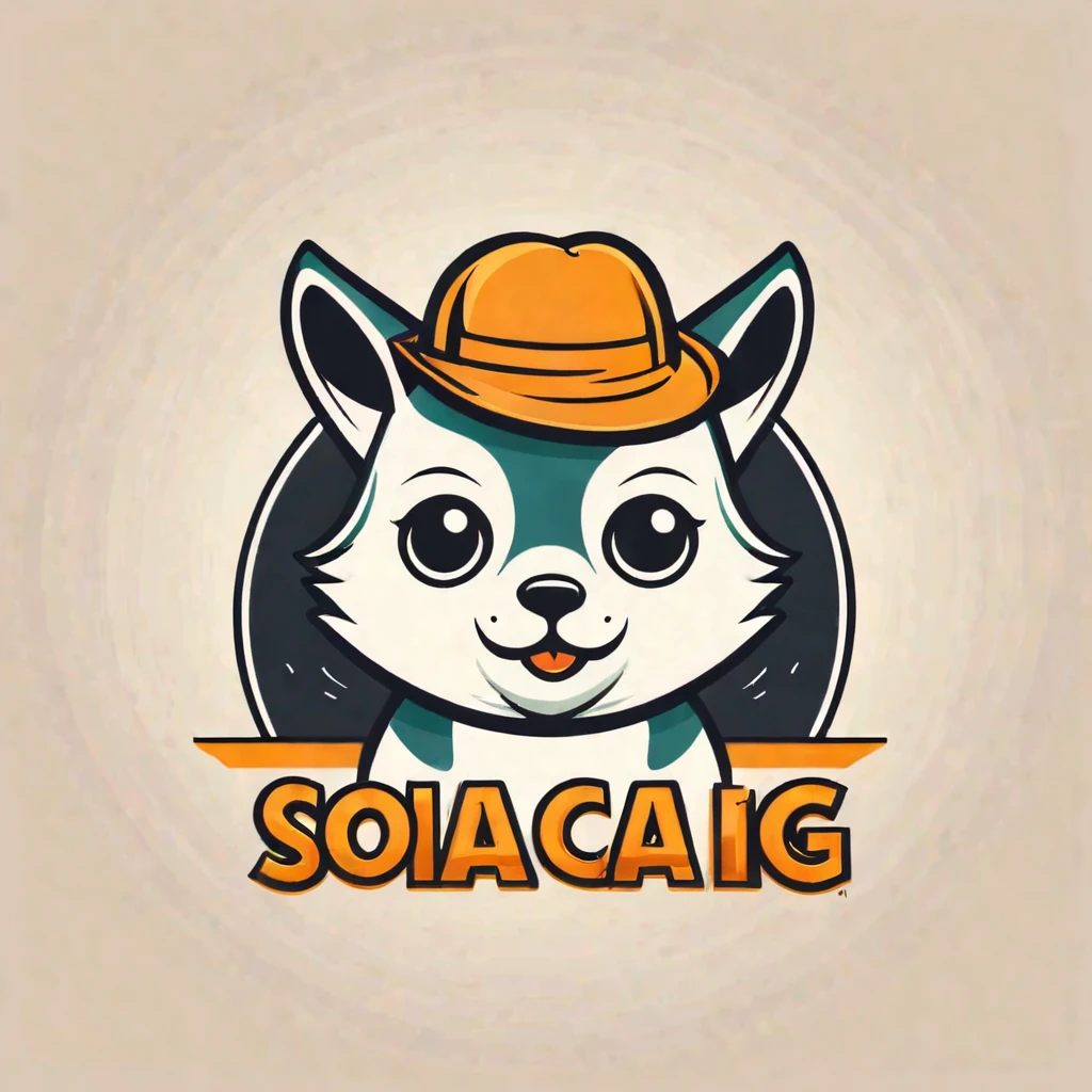 Logo, vector, logo design, vector, simple, flat, icon, Minimalism, Clear lines and contours, concentrated, A cute animal, Retro animation style, Artist Max Fleischer