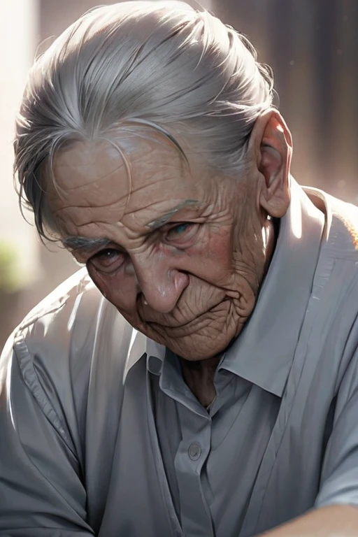 ((Best quality)), ((masterpiece)), (detailed), An old elderly homoge