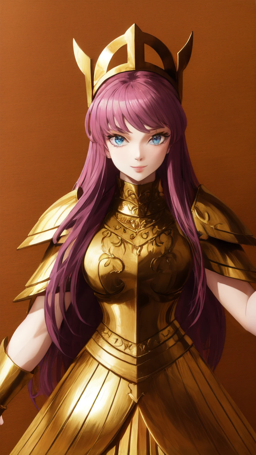 Kido_Saori, Are standing, alone, big_chest,  Athena Cross_armor, Saori_accessories, staff_Nod, masterpiece, highest quality, Detailed face, Fine grain, High resolution,