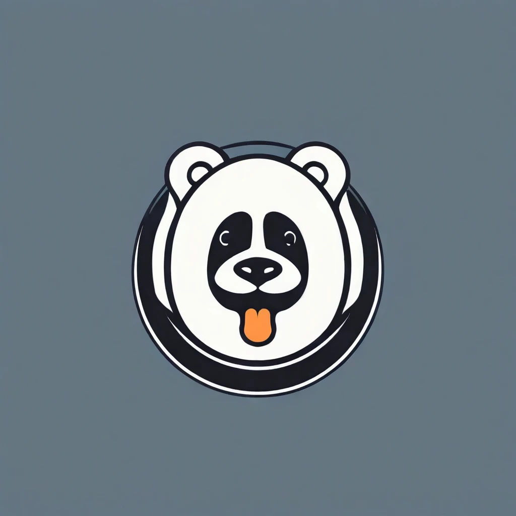 Logo, vector, logo design, vector, simple, flat, icon, Minimalism, Clear lines and contours, concentrated, A cute animal, Retro animation style, Artist Max Fleischer