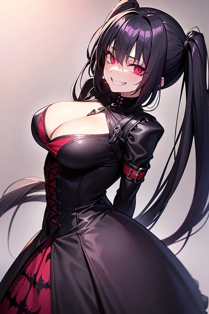 more deranged look and sadistic smile