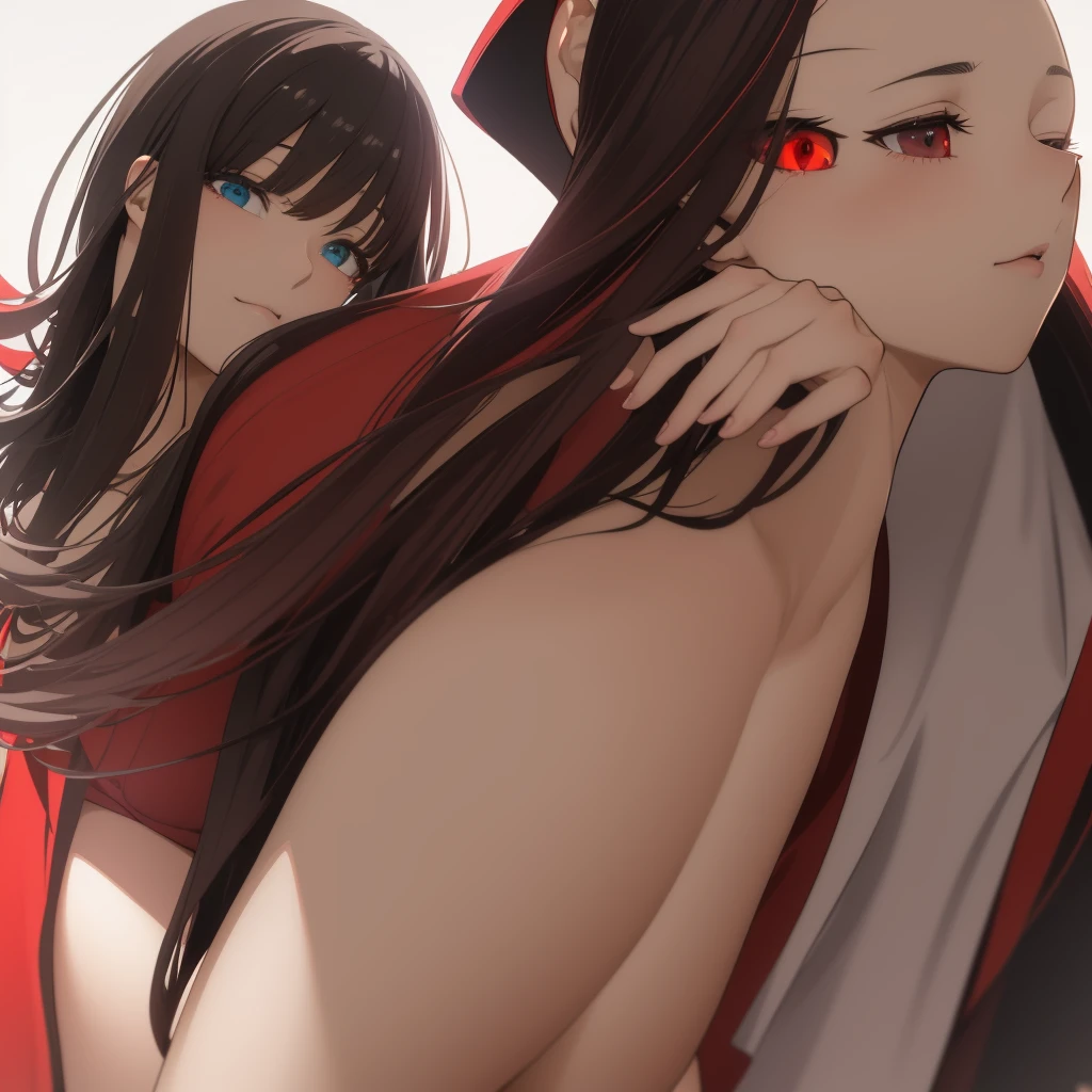 Girl friend, cuerpo completo, vestido apretado color rojo,ojos negros,piel blanca, cabello pelirrojo,estilo anime character, ultra realista,estilo anime,muslos grandes, pechos grandes de espalda perspectiva desde abajo