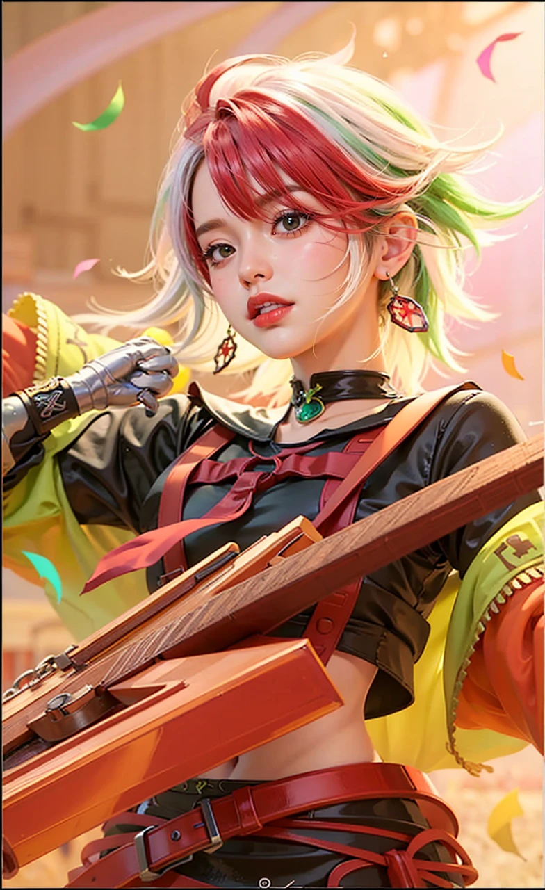 a close up of a girl(vexana) , green hair , big booobs , shadowbringers cinematic, 4 k detail fantasy, a beautiful fantasy empress, game cg, xianxia fantasy, xianxia hero, 2. 5 d cgi anime fantasy artwork, cinematic goddess close shot, ruan jia and artgerm, wow 4 k detail fantasy, hyperdetailed fantasy character