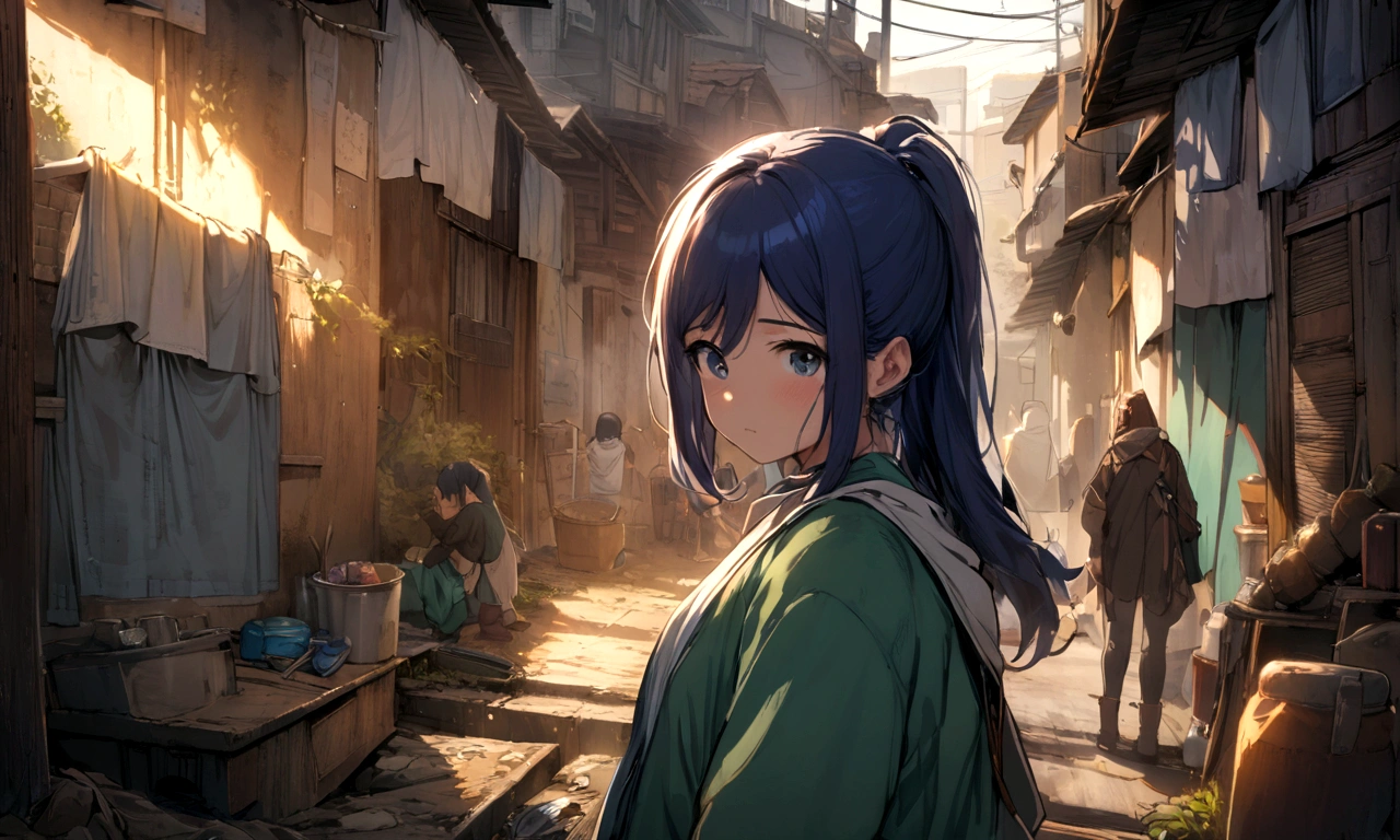 Kanan Matsuura, masterpiece, highest quality, Slums