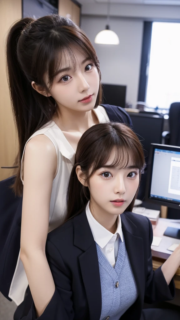 suit、20-year-old、woman、Japanese Idols、Real、Real Photo、high resolution、4K、8K、a working woman、office、career woman