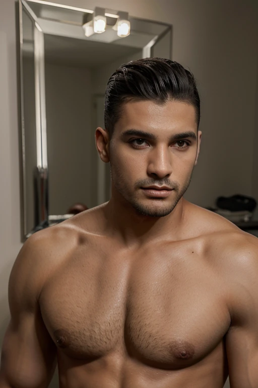 Foto real beleza masculina moda roupa preta moderna glamour luxo show alta costura homen latino atletico pedrarias brilho