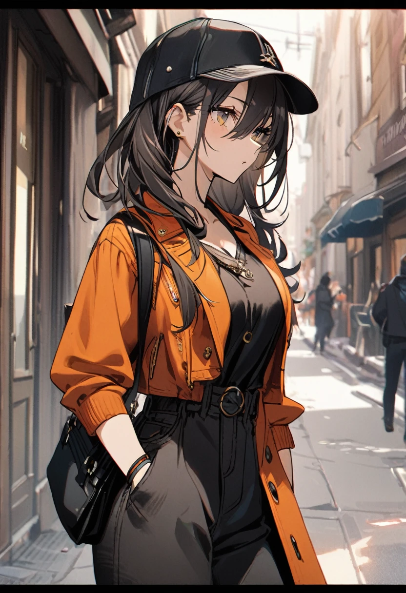 1 girl, stylish
